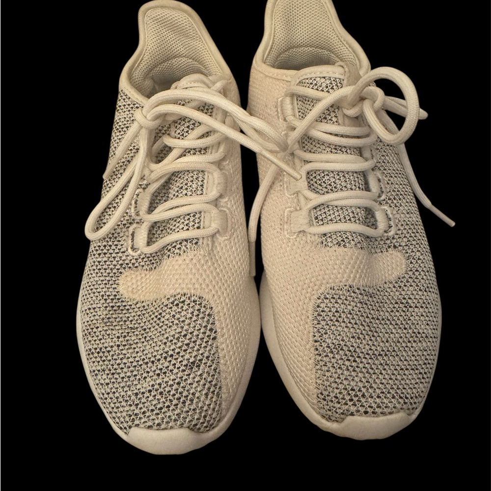Adidas Cream and Gray Sneakers